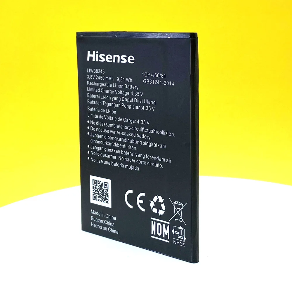 New 2450mAh LIW38245 Battery For Hisense Infinity F17 Pro F16 Smart Phone High Quality