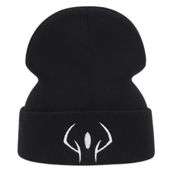 Winter Jujutsu Kaisen Knit Hat Cotton Embroidery Cartoons Warm Ski Knitted Skullies Beanie Unisex Outdoor Women Men Dropshipping