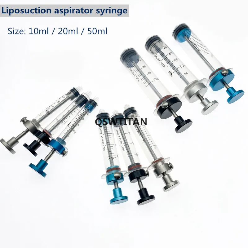 Fat Harvesting Transplantation kit Liposuction aspirator kit 10mL 20ML 50ML fat transfer tools