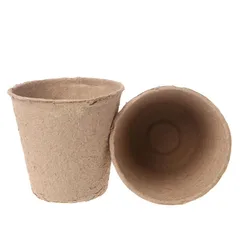 20 Pcs 6cm Garden Round Peat Pots Plant Starters Cups Nursery Herb Tray Planting Tools Environmental Biodegradable New 2024