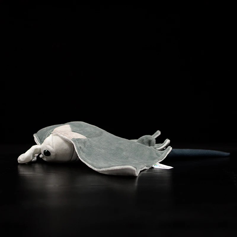38cm Lifelike Mobula Stuffed Plush Toy Devil Rays Soft Flying Rays Fish Simulation Ocean Animal Doll Birthday For Kids Gift