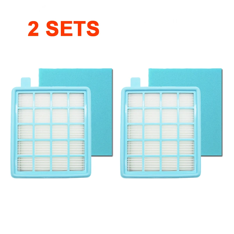 4Pcs/2Sets Hepa Filters for Philips FC8470 FC8471 FC8472 FC8473 FC8474 FC8476 FC8477 Robot Vacuum Cleaner Parts Accessories