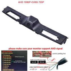 AHD 1920*1080P Rear Trunk Lid camera For 2017 2018 Jeep Compass longitude trunk swich Cover camera reverse backup Dynamic Track