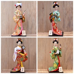 30cm Japanese Kimonos Dolls Traditional Japanese Geisha Figurines Statues Ornaments Home Restaurant Desktop Decoration Gifts