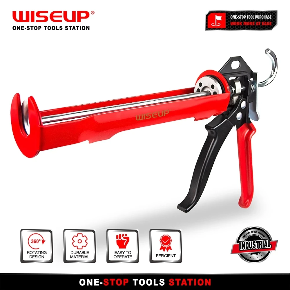 WISEUP Multifunctional Manual Caulking Gun Paint Finishing Tools Glue Guns Waterproof Seals Sealant Glue Doors Windows Glue gun