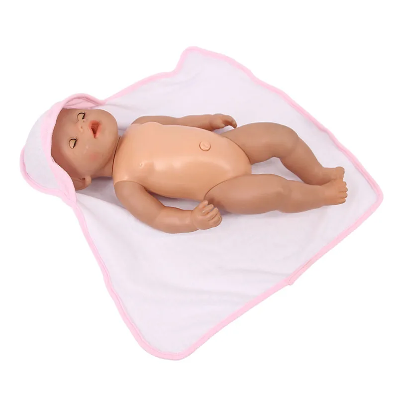 Doll Bath Towel Pajamas Nightgowns Fit 18 Inch American&43 Cm Baby New Born Doll Reborn Our Generation Christmas Girl`s Toy  DIY