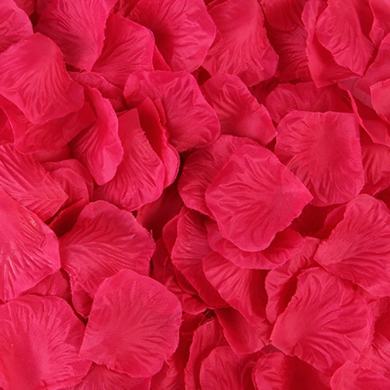 2000Pcs/20Bag Hand Made 2021 New Rose Petals for Wedding Artificial Silk Flower Marriage Decoration Valentine