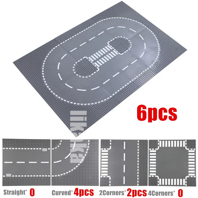32*32 Dots Road Grondplaten Klassieke Bouwstenen Bouw Speelgoed Stad Straat Bricks Compatibel 32X32 Rivier Placas de Base