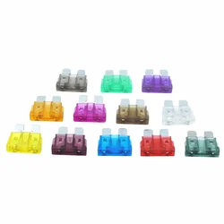 10Pcs Medium Car Fuses Assortment Standard Fuse 5A 10A 15A 20A 25A 30A Auto Car Truck Fuse Set Auto Blade Fuses