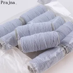 10Roll/Set White Elastic Thread Industrial Sewing Machine Thread Cheap Elastic Thread For Bracelet DIY Sewing Random