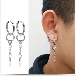 KPOP Mens Earrings, Spike Dangle, Short Spike, Punk Earring, Hipster, Grunge Style, Stainless Steel Earrings, GOT7 Male earrings