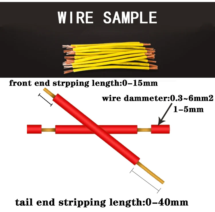 0.3~6mm2 Fully Automatic Electric Wire Cutting Stripping Machine PVC Multi Core Sheath Cable Stripping Machine