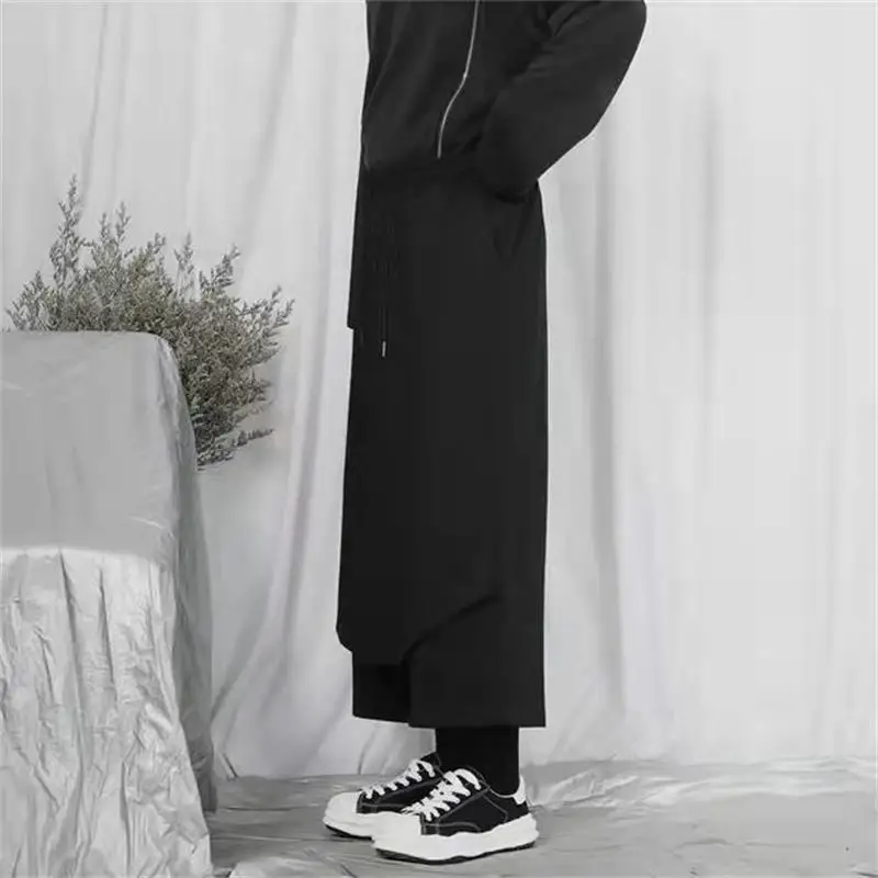 

Men's Pants Black Casual Loose Straight Pants 2021 Autumn Large Size Wide Leg Pants Fashion Solid Color Casual Pants Men's Trend