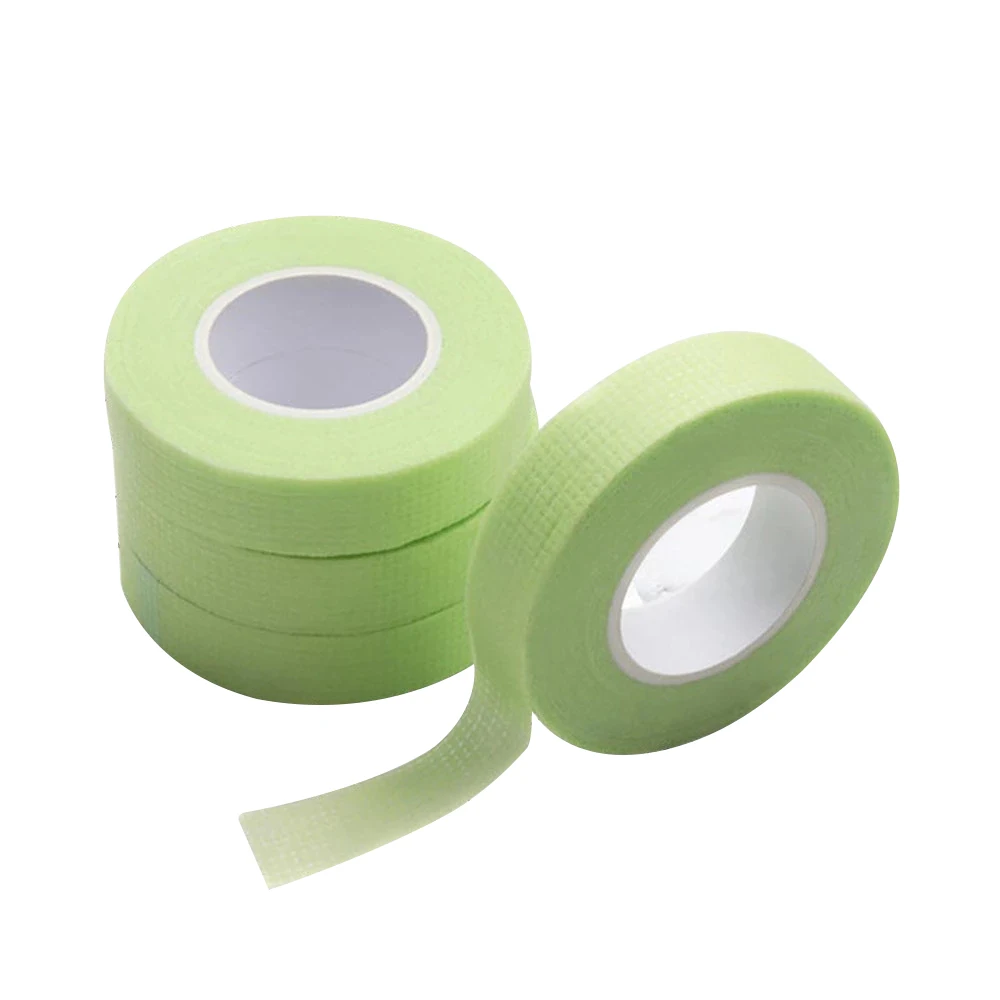 Eyelash Extension Tape Breathable Non-Woven Green False Eyelash Patches For Building Extension Makeup Paper Under Eye Pads