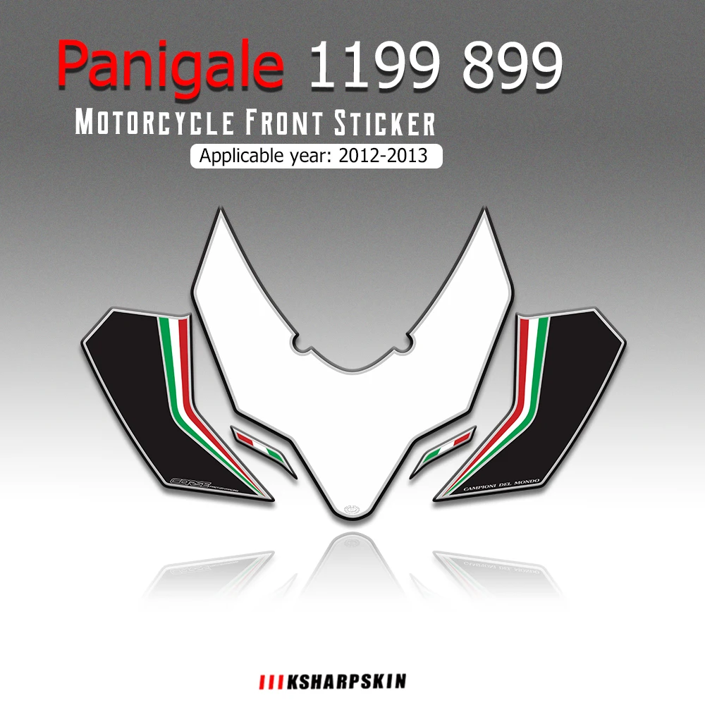 

For Ducati Panigale 1199 899 2012-2015 Motorcycle Front Fairing Sticker Protector Number Board Moto Engine Vehicle Sticker