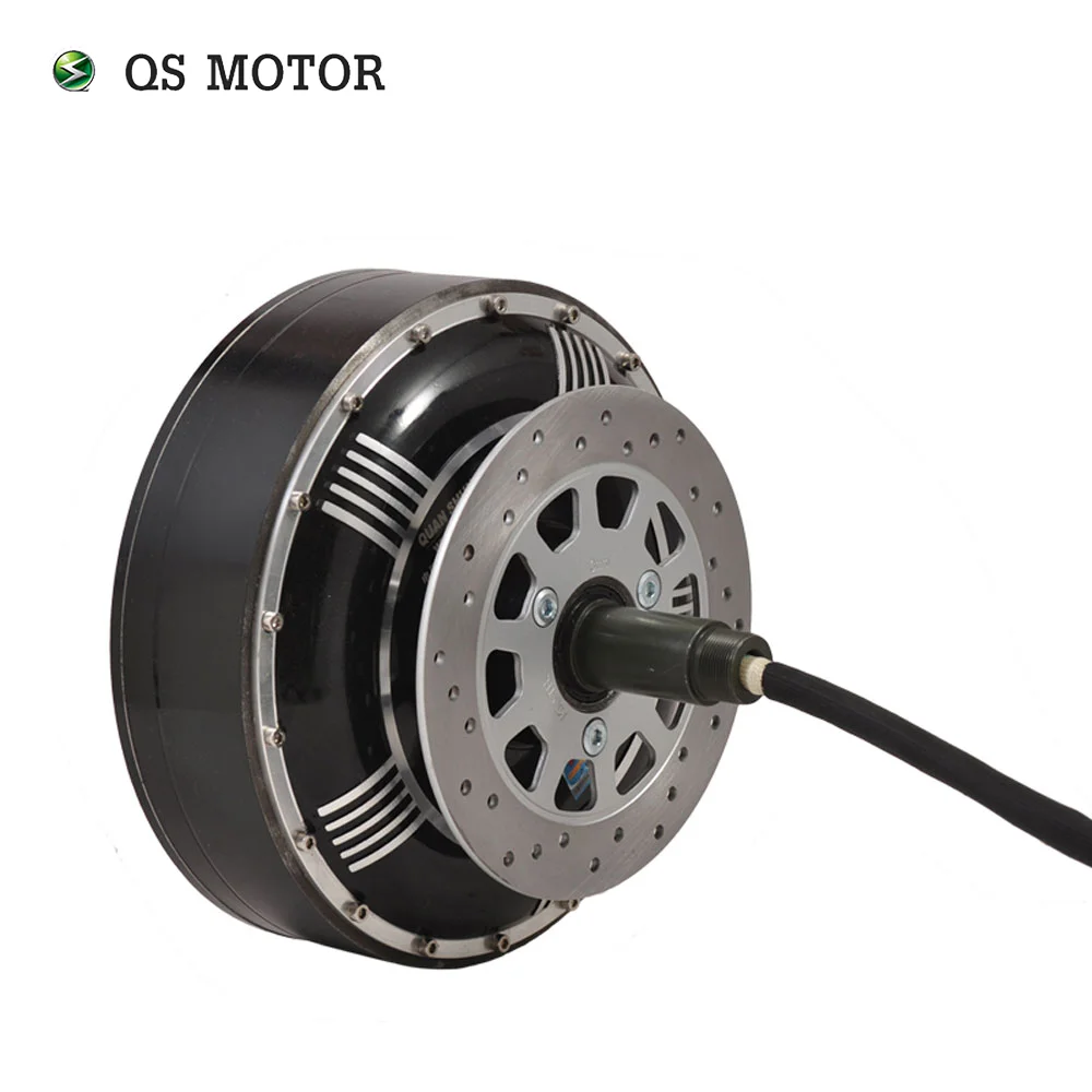 

QS Motor 8000W 273 50H V3 72V 96V 20kW 350N.m Peak Brushless DC Gearless Electric Car In Wheel Hub Motor