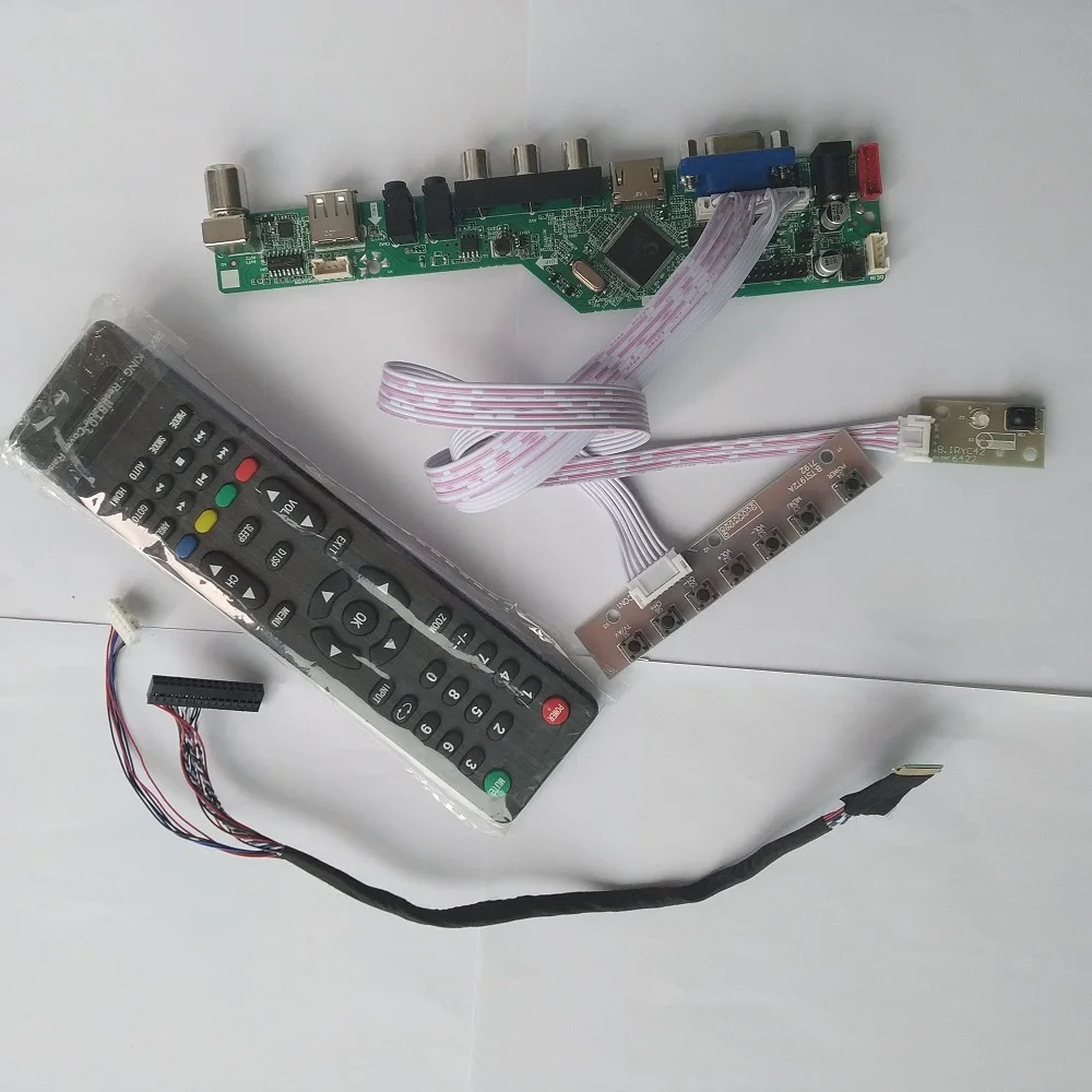 Placa controladora de TV para LP140WH4-TLN1 LP140WH4 VGA LVDS LED 40PIN WLED pantalla LCD DVI 1366X768 14 "pantalla de panel para ordenador portátil