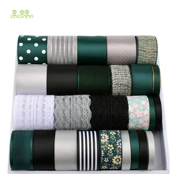 High Quality,Mixed Black Green Colour Ribbon Set For DIY Handmade Gifts&Crafts Packing,Hair Ornament Accessories,HB124