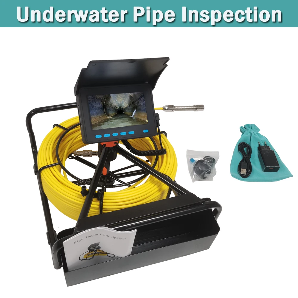 

4.3 Inch10-50M Pipe Inspection Video Camera,Drain Sewer Pipeline Industrial Endoscope support DVR Record