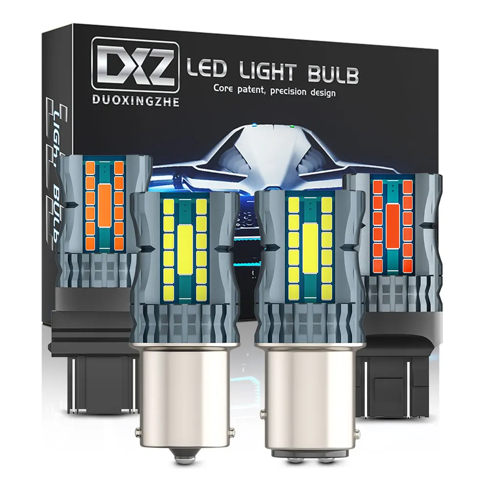 DXZ 2pcs 1156 S25 BA15S P21W 1157 T20 T25 LED Bulb Canbus 26SMD 7440 3156 Car Turn Daytime Running Signal Reverse Brake Light