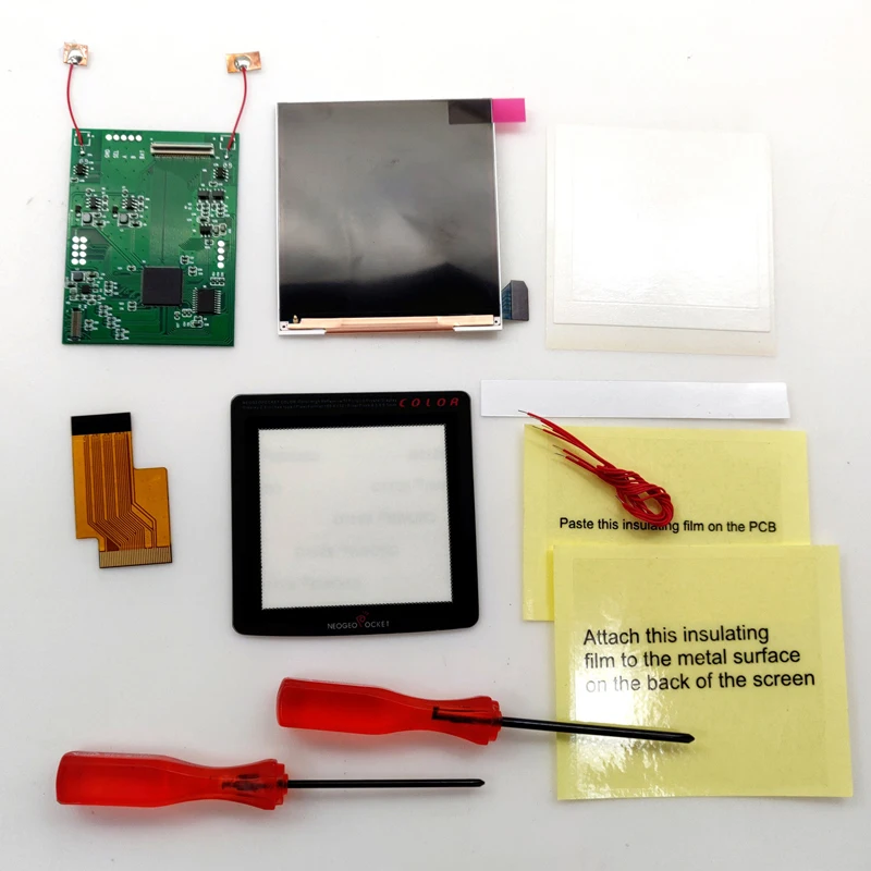 Newest Retro Pixel Super OSD DIY Coloful Large Screen LCD display For NGPC Backlight LCD For NEOGEO Pocket Color Game Console