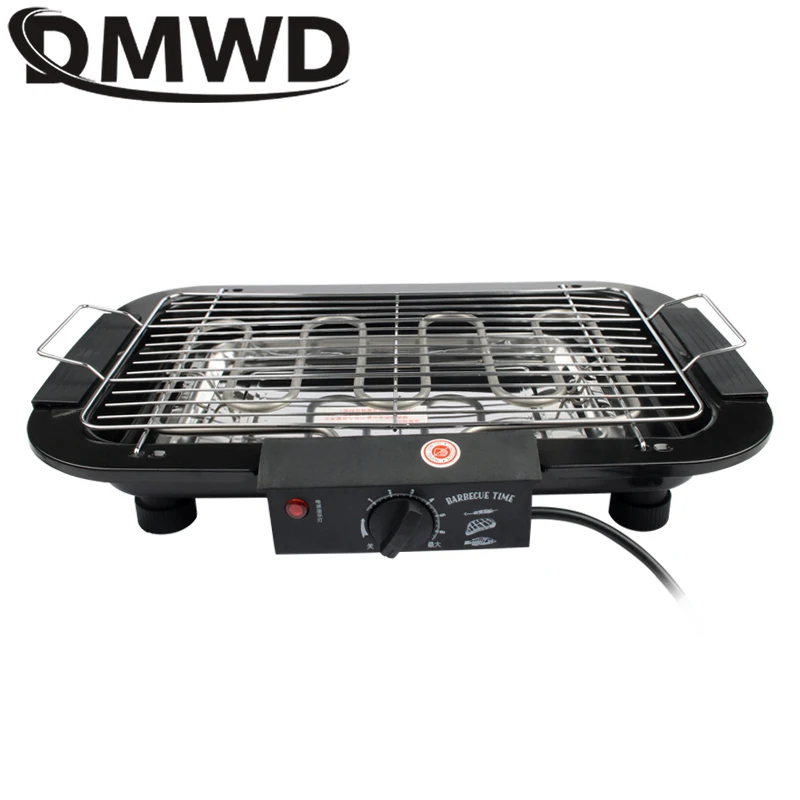 110V 1800W Household Electric Oven Furnace Heating Smokeless Barbecue Pits Grill Indoor Carbon Free BBQ Pan Hotplate Griddle