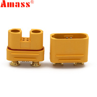 Amass AS150U Plug Connector 2.0mm Banana Head 18AWG Anti-ignition with Signal Pin Lithium Battery Waterproof Socket Parts