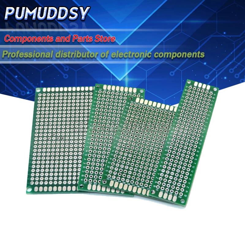 4PCS 5x7 4x6 3x7 2x8 cm double Side Copper prototype pcb Universal Board for Ardui