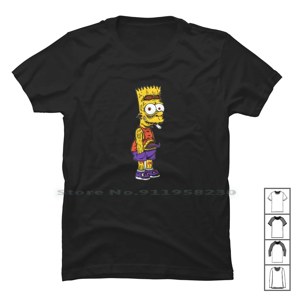 Camiseta de Bart 100% algodón, ropa de viaje, friki, mamá, papá, arte, Om, Ba, Geek