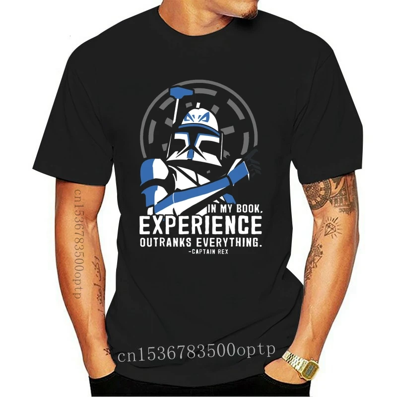 New Clone Wars Captain Rex Experience Graphic T Shirt 2021 Summer Men\'s Short Sleeve T-Shirt