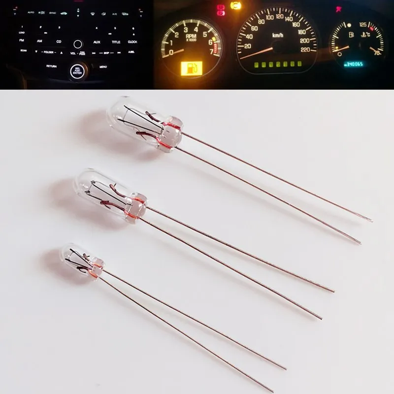 

10PCS T1 T3 T4.2 T4.7 coche Audio engranaje indicador luz tablero instrumentos bombillas Auto coche luz amarilla de alta calidad