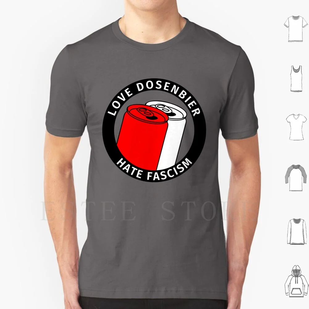 Antifa Logo Humor-Love Canned Beer Hate T Shirt DIY Big Size 100% Cotton Beer Beer Lover Canned Beer Love Can Beer Hate Beer