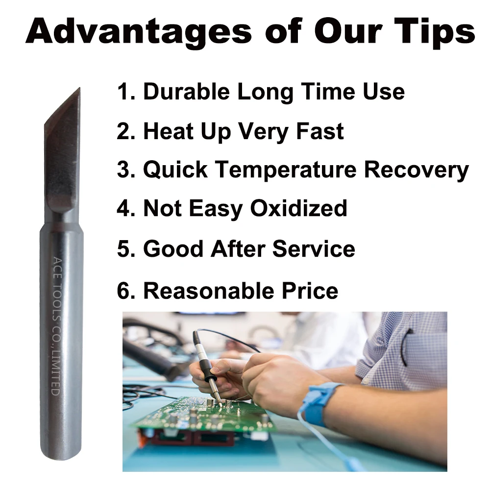 ST-K เปลี่ยน Soldering เคล็ดลับมีด5มม.Fit WELLER SP40L SP40N SPG40 WP25 WP30 WP35 WLC100จับเหล็ก
