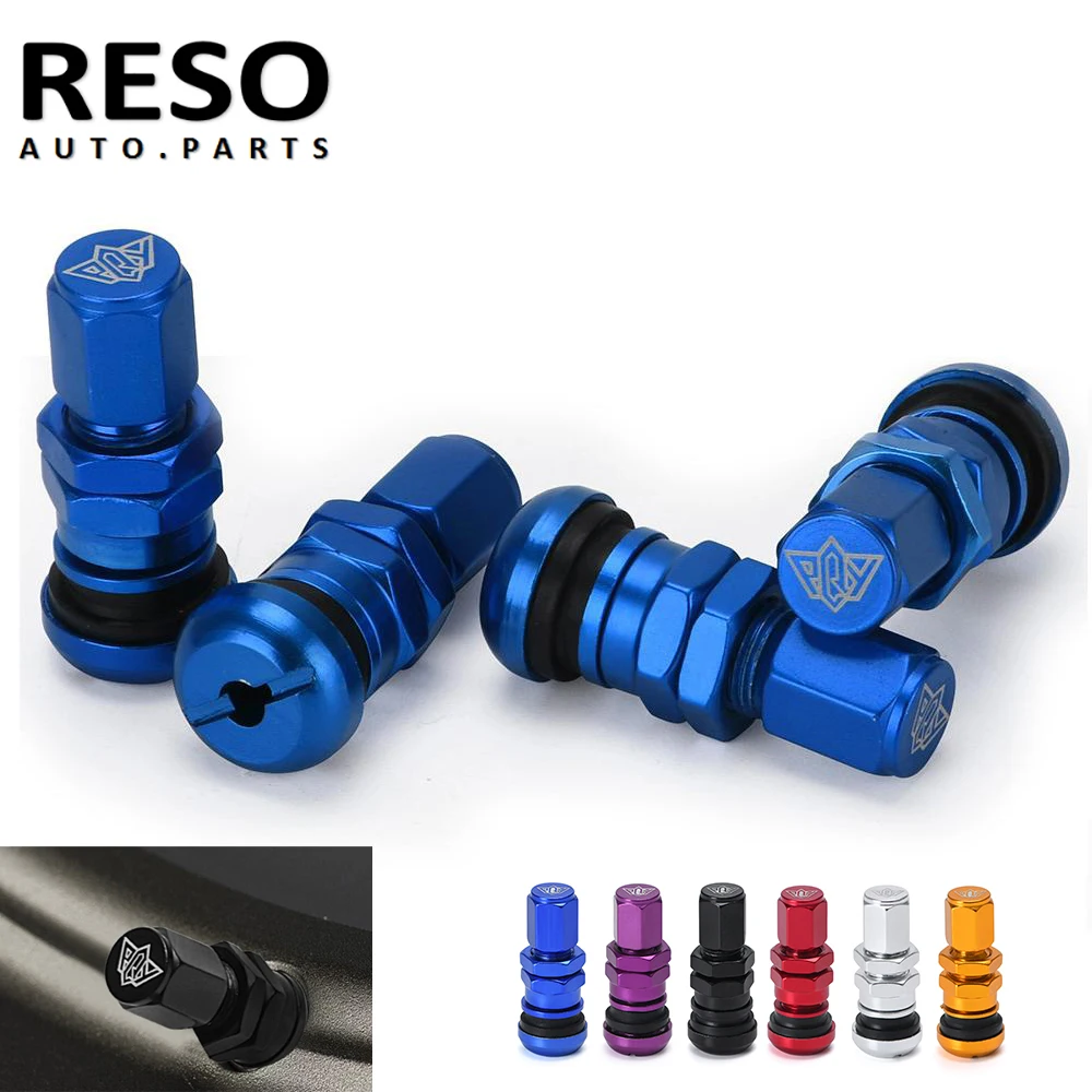 RESO  4 Rays Universal 4 Rays Racing Forged Aluminum Valve Stem Caps Wheels Rims 