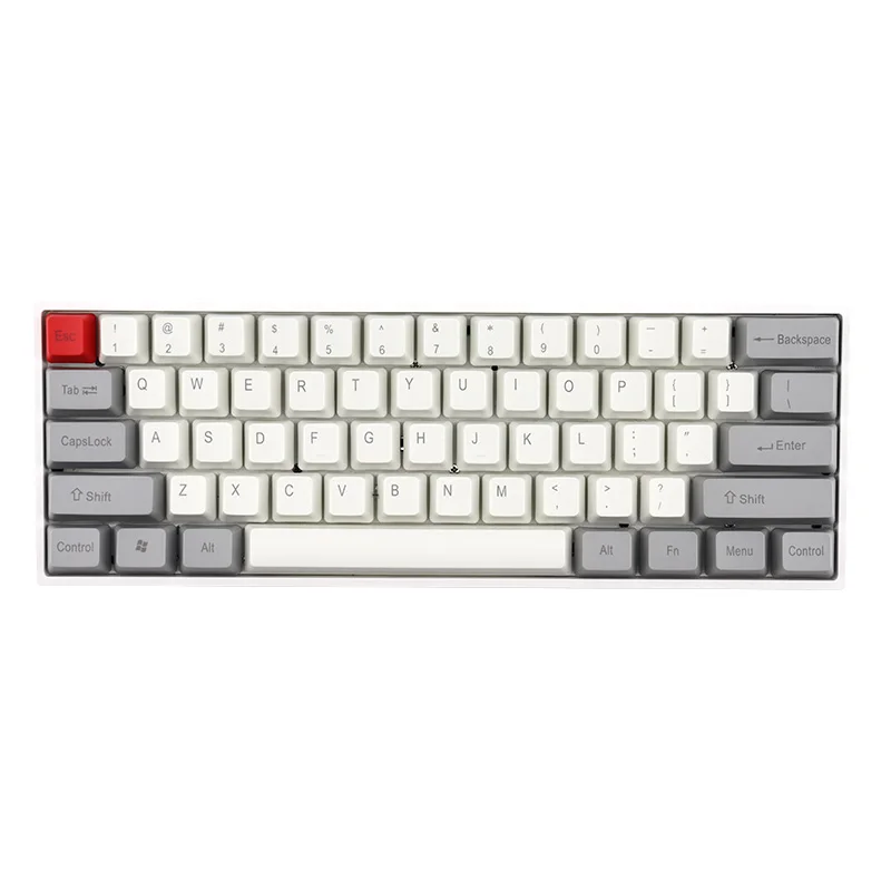 Zealer PBT Keycaps Profilo OEM Tastiera meccanica stampata superiore/laterale/blanchi 108 tasti compatibili con MX GK61/87