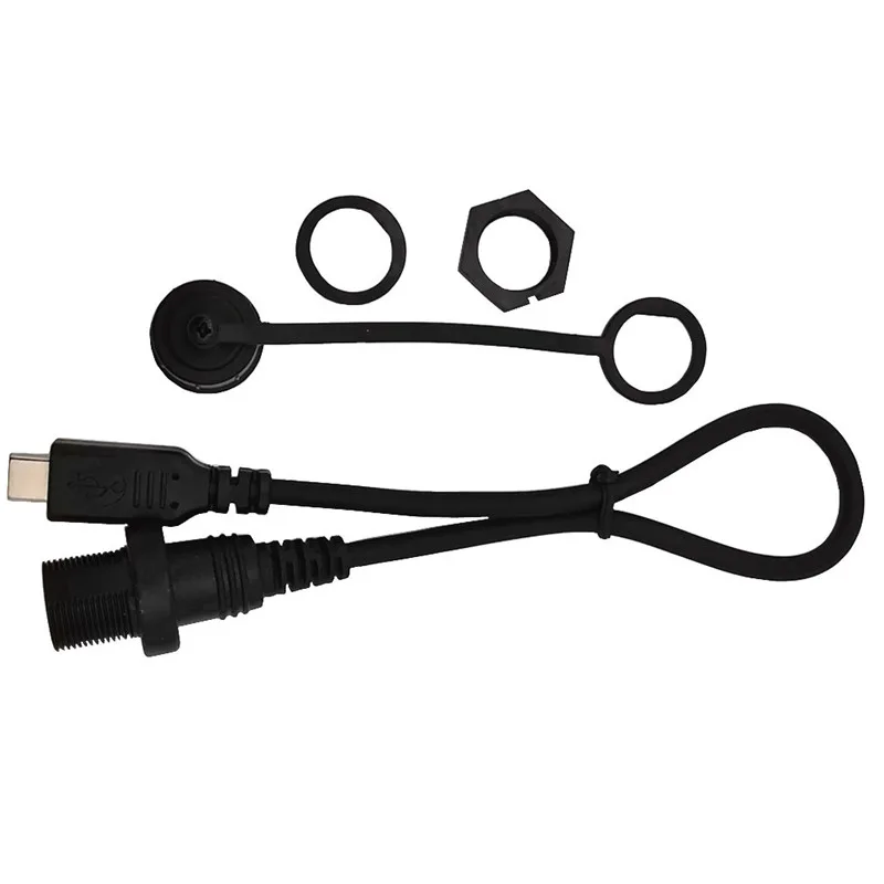 1M 30cm USB-C IP67 Waterproof Cable type-c 3.1 IP 67 Male to Female Panel Mount Water Proof Connector Extension cord