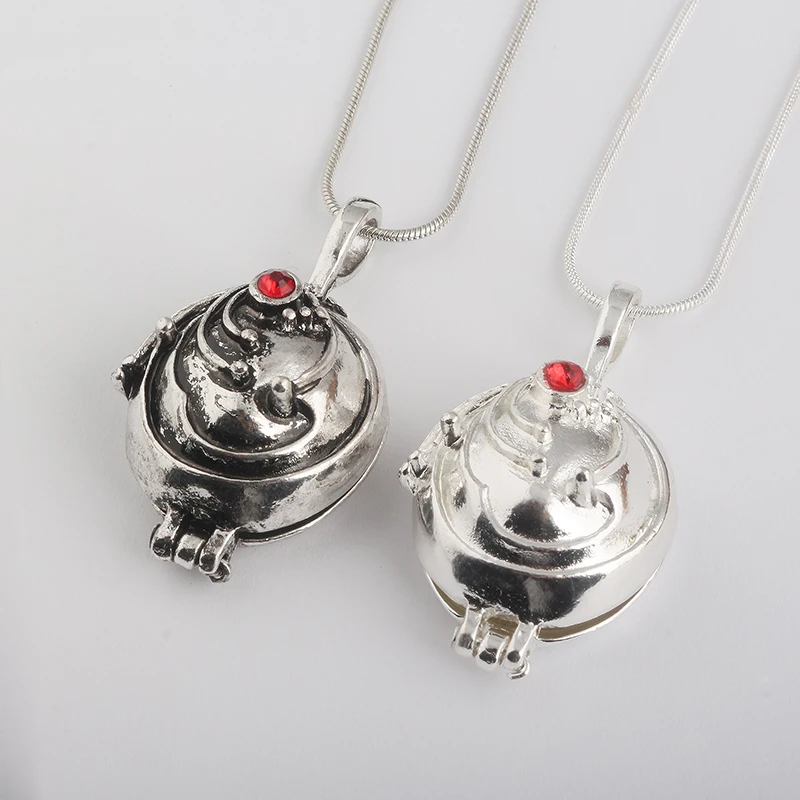 Can Open Vampire Diaries Necklaces Elena Gilbert Opening Vervain Locket Pendant Necklace for Women Men Jewelry