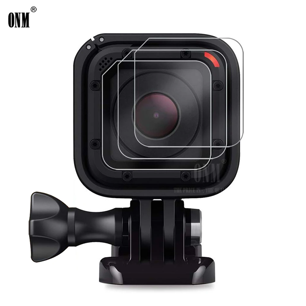 Protecteur d\'objectif en verre pour GoPro, film de protection contre les rayures, accessoires Go Pro, Guatemala, Fore4 Session, Fore5 Session