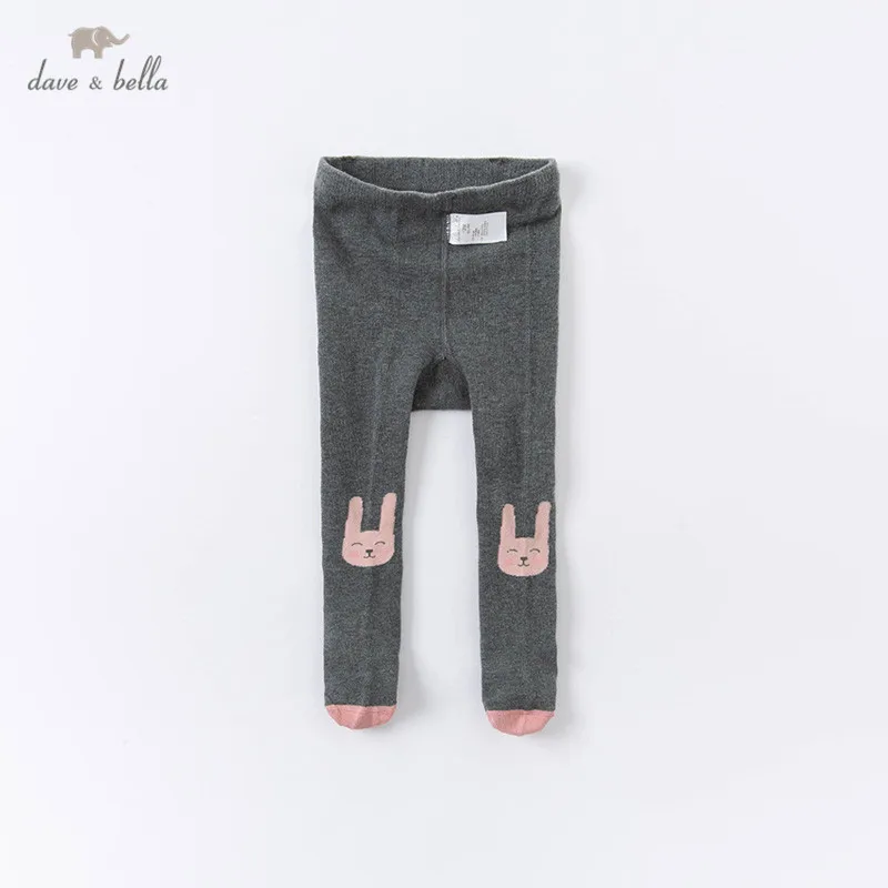 

DBZ14784 dave bella autumn infant baby girls lolita cartoon rabbit leggings children fashion leggings