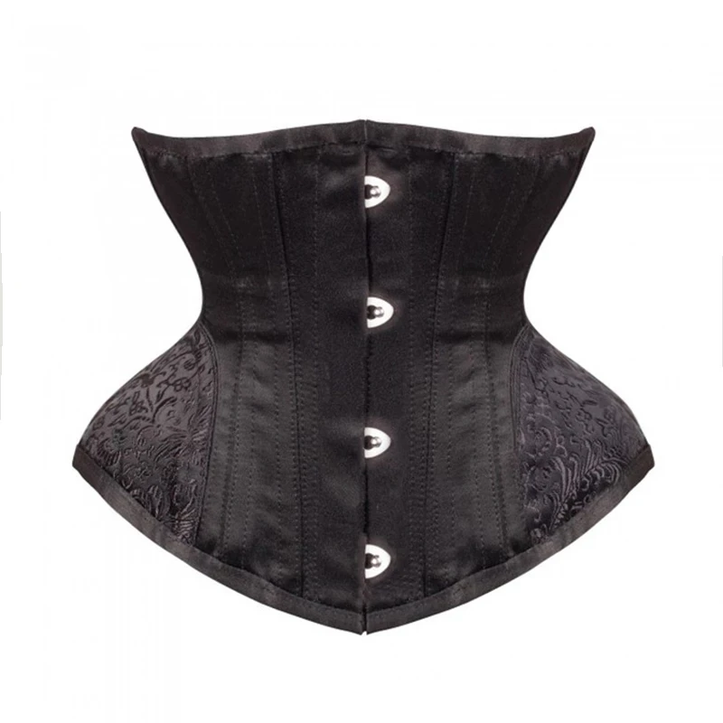 Novo ampulheta aço desossado espartilho sexy rendas até underbust bustier cintura modeladores de corpo emagrecimento cintura trainer 8920