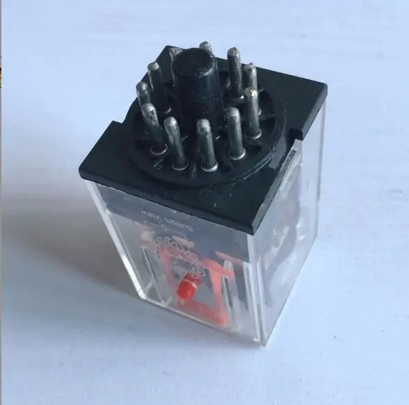 MK3P-I DC12V  DC24V AC110V AC220V AC24V AC380V AC36V AC12V DC36V Relay 11-Pin 10A 250VAC With PF113A Socket Base