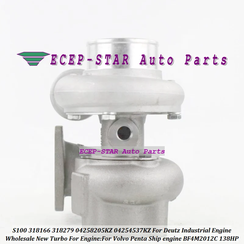 Turbo s100 318166 318279 04258205kz 4258205kz 04254537kz para motor industrial deutz para motor volvo penta navio bf4m2012c 138hp