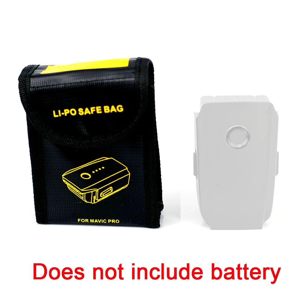 LIPO Safe Bag for 3pcs Battery Mini Storage Bag Heat Resistance Explosion Proof Radiation Protection for DJI Mavic 2 PRO & ZOOM