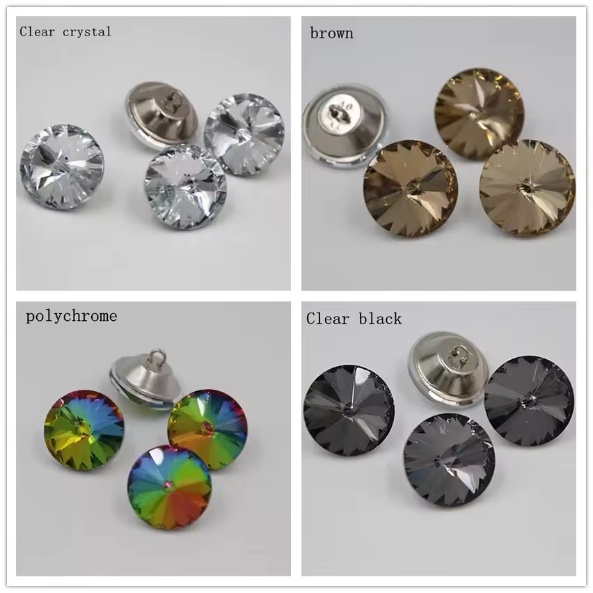 50 יח'\חבילה צבעים קריסטל זכוכית כפתורים 20/25mm ספה תעשיית קישוט Fileds רך גביש כפתור KTV קיר דקורטיבי אבזם