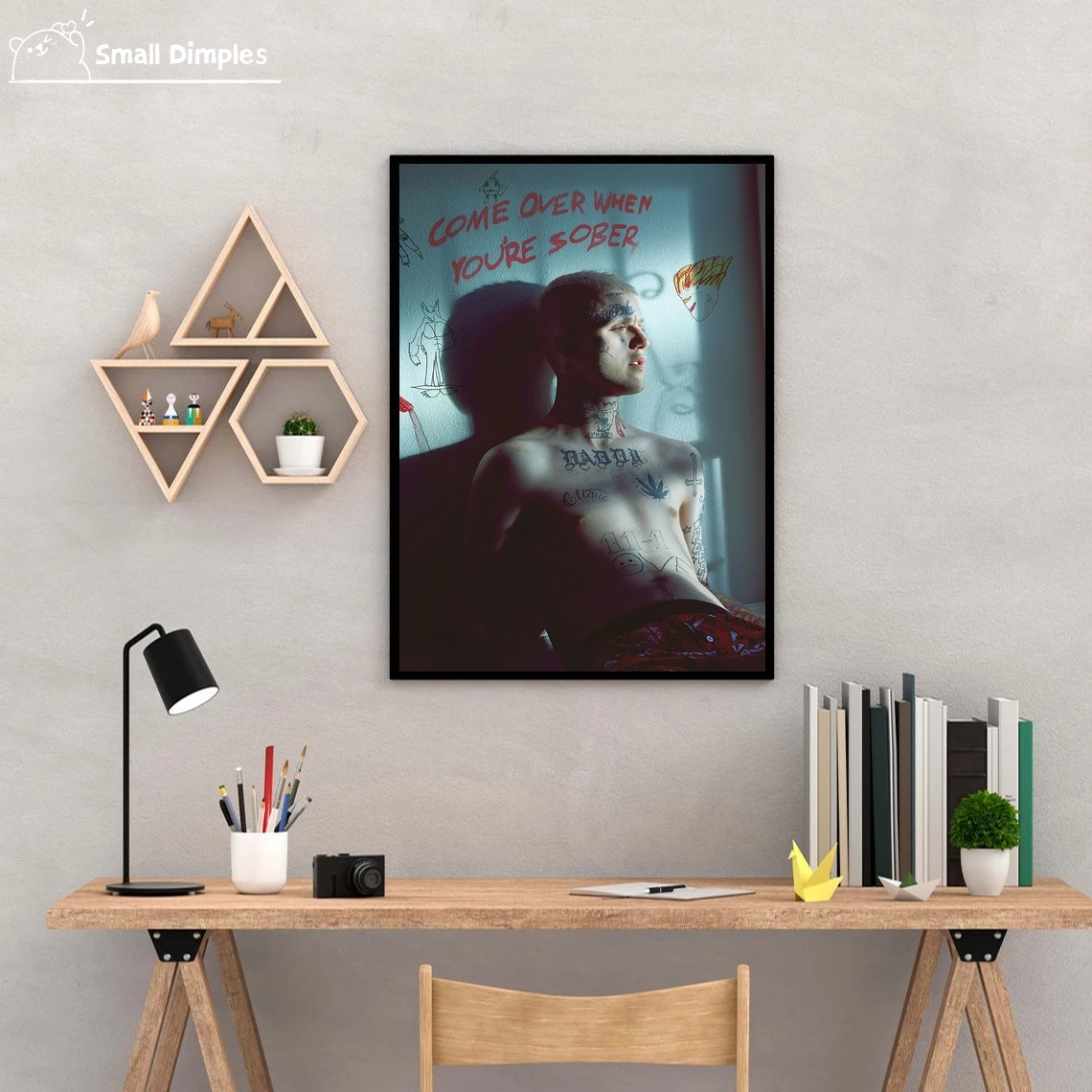 Lil Peep Come Over When You're Sober Music Album Poster Canvas Art Print Home Decoration Wall Painting ( No Frame )