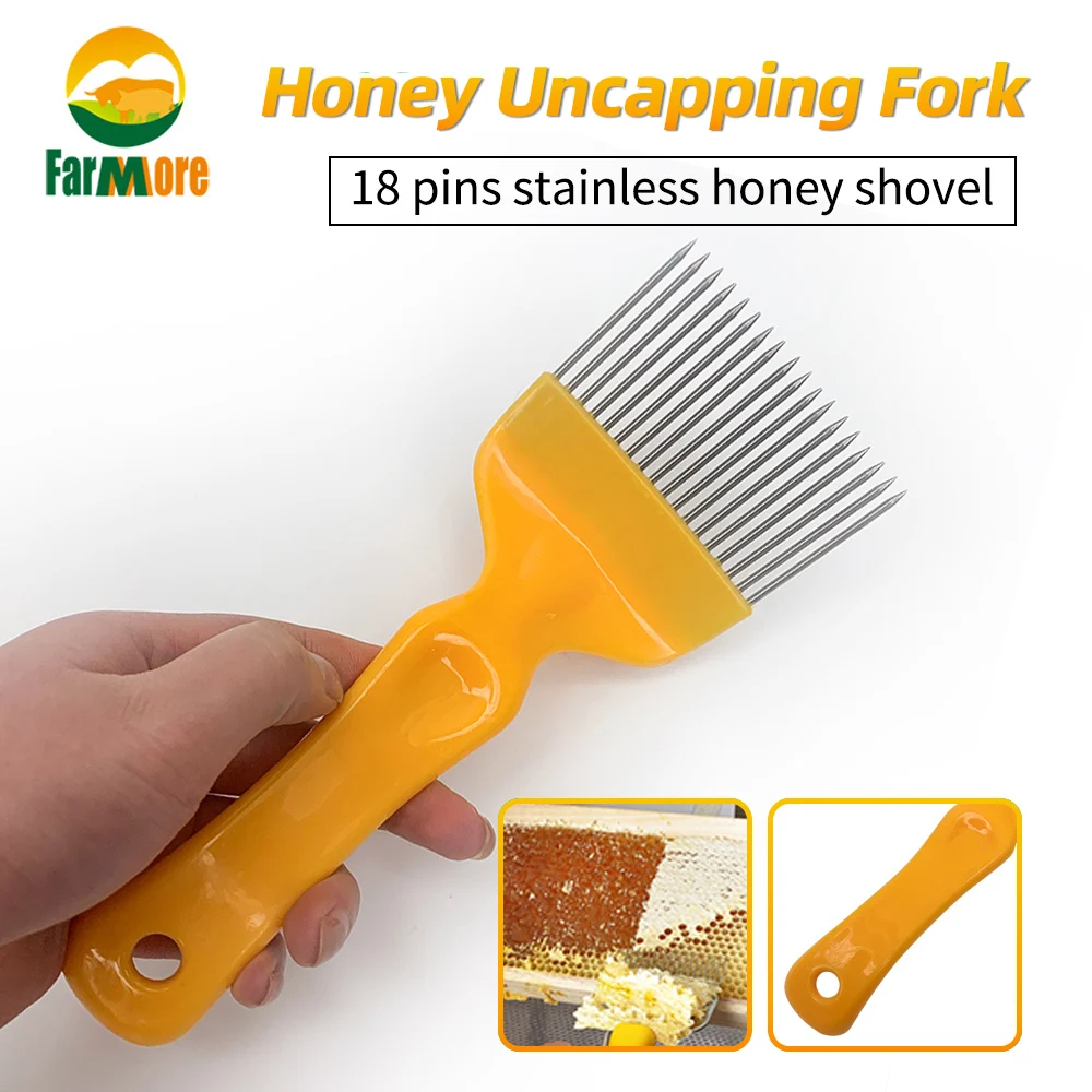 

Needle Handle Honey Comb Tines Comb Knife Cut Honey Shovel Fork Scratcher Bee Keeper Farm Equipment