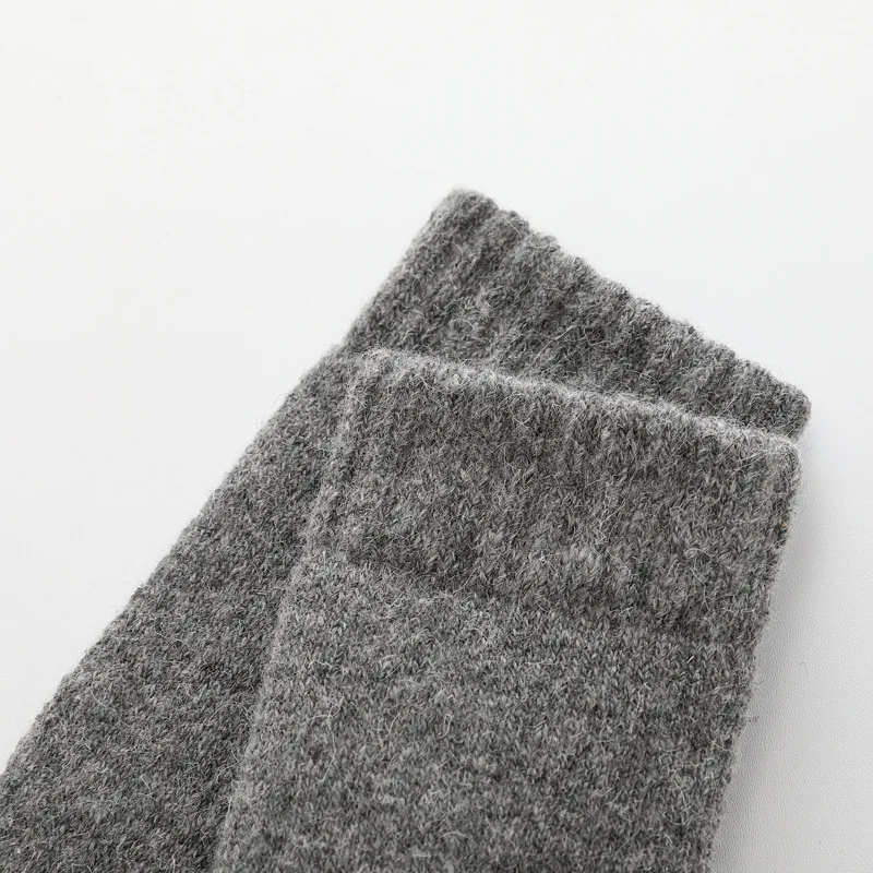 Super Thicken Winter Socks Merino Wool Socks Russia Winter Warm Male Socks Solid Color Warm Meias