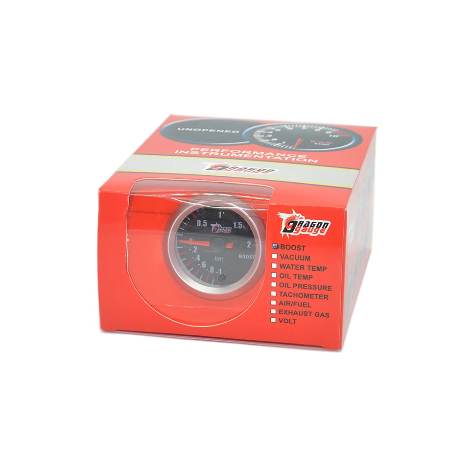 Dragon gauge 52mm 7 Color Backlight Car Boost Oil Temp Pressure Water Temperature RPM Meter Voage Tachometer Air FUel GAS Gauge
