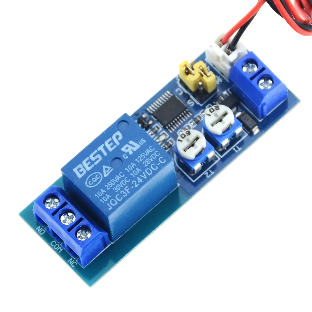 DC 5V 12V 24V Infinite Cycle Delay Timing Time Relay Timer Control ON-OFF Loop Switch Module Double Adjustable 0-100 Mminutes