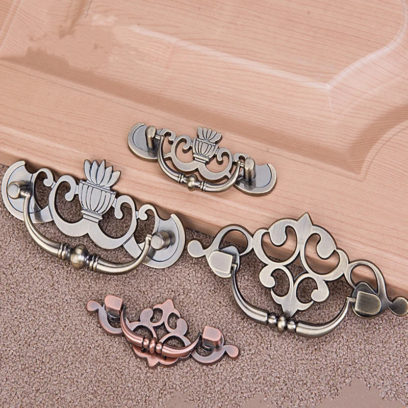 Antique cabinet door handle luxury cabinet door drawer stealth handle Furniture Hardware for home decoration